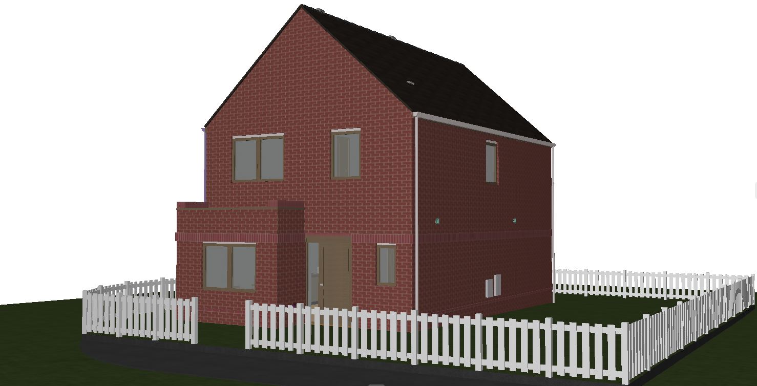 Perspective — Cran Residence — Traditional Two-Story Home