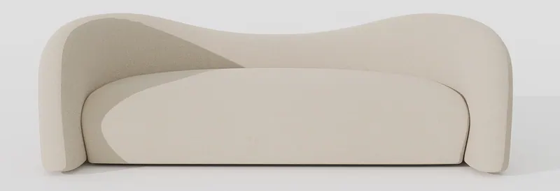 Sculpted sofa — cream — Sofas and lounge seating