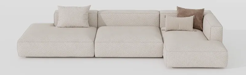 Chaise sofa — ivory — Sofas and lounge seating