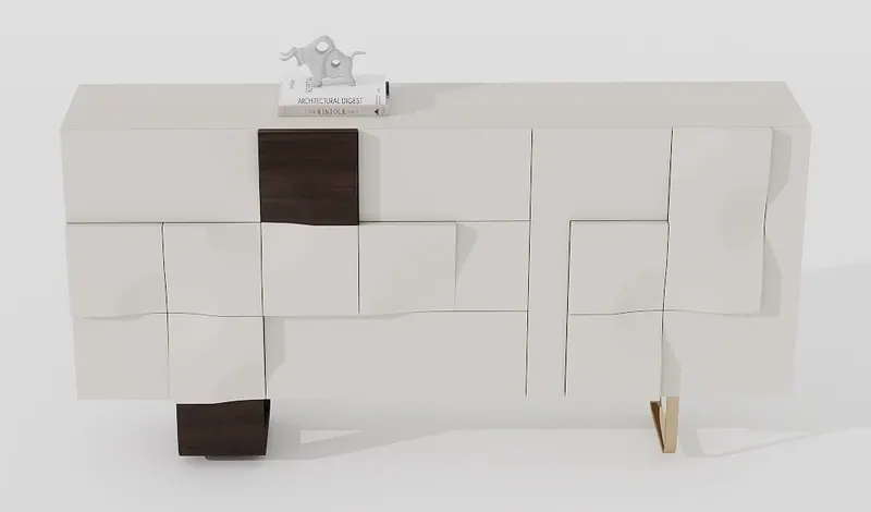 Sculpted sideboard — white — Consoles and sideboards