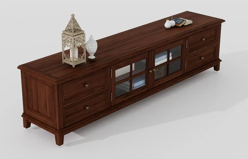 Walnut media console — Consoles and sideboards