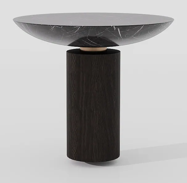 Marble bowl side table — Side tables