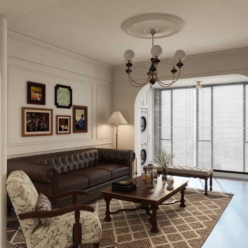 Classical apartment — living room — Interior visualization