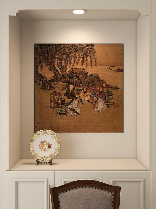 Classical apartment — display niche — Interior visualization